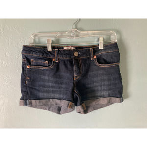 Aeropostale blue jean shorts size 3/4